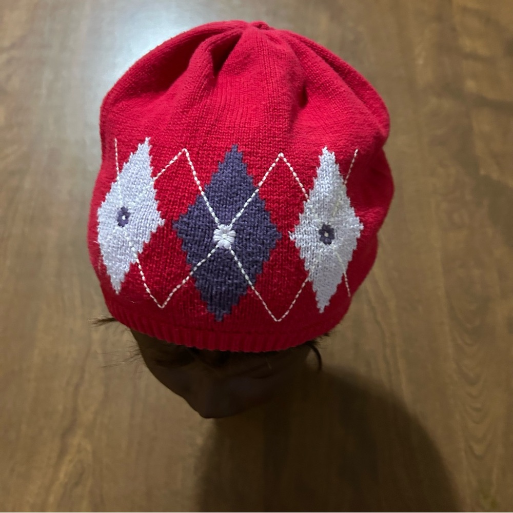 Crazy 8 argyle beanie